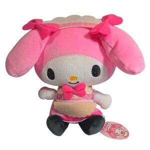 NWT  My Melody Maid Kuromi Maid 9" Soft Plush Toy Japan Only Limited